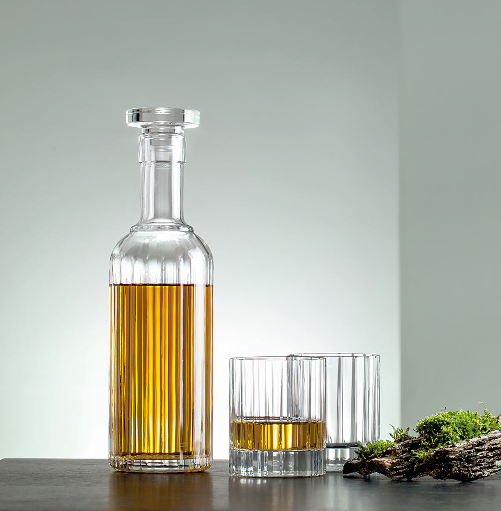 Luigi Bormioli Bach Whisky Karaf + 4 Glazen